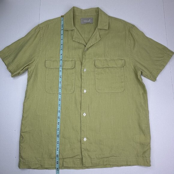 Everlane Men's NWOT Lime Green‎ Luxury The Linen Relaxed Camp Shirt S/C41 - Picture 6 of 9